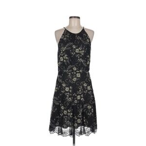 Forest Lily Black Floral Lace Halter Dress Size 8